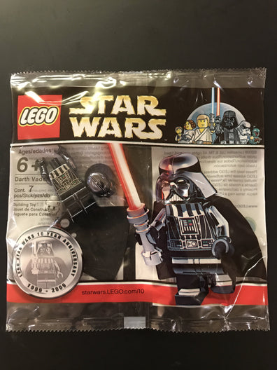 LEGO Minifigure -- Darth Vader - Chrome Black-Star Wars / Star Wars Episode 4/5/6 -- SW0218 -- Creative Brick Builders
